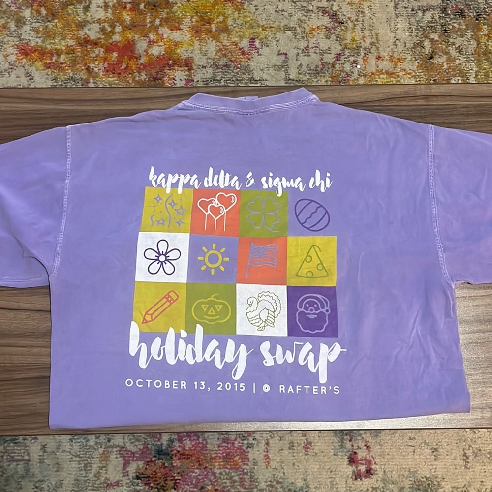 Sigma Chi & Kappa Delta Ole Miss Comfort Colors Short Sleeve Large